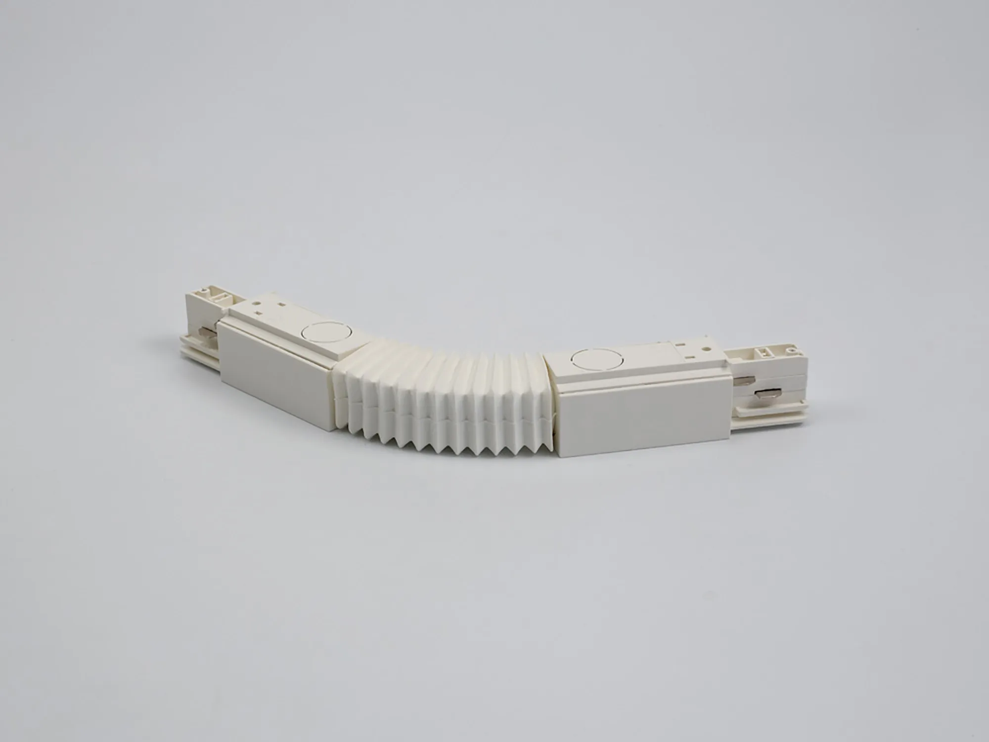 Flexible Coupler With Feeding Option 3 Circuit Surface Mounted Track With Data Bus 555 2 1211 1  Eutrac 3 Circuit Surface/DB-White